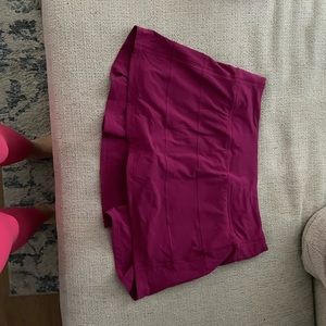 Magenta Purple Pace Rival Mid-Rise Skirt